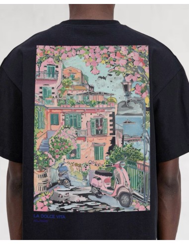 T-shirt "Dolce Vita" noir