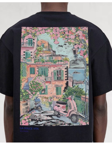 T-shirt "Dolce Vita" noir