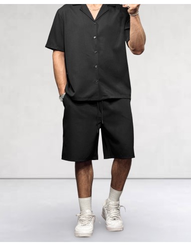 Ensemble noir Short Chemisette