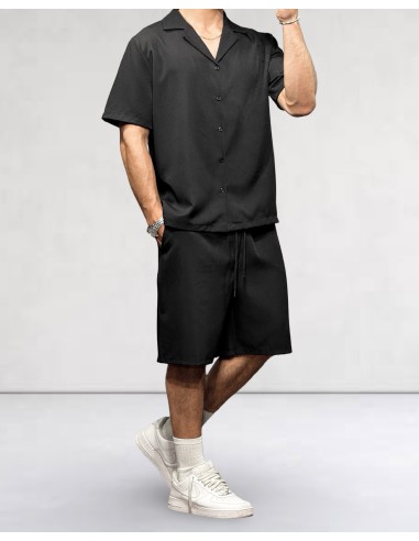 Ensemble noir Short Chemisette