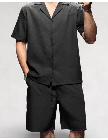 Ensemble noir Short Chemisette