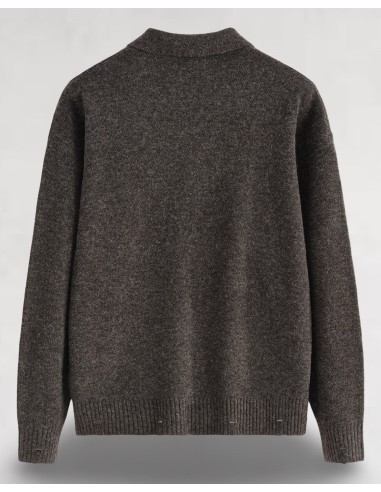 Polo en maille col boutonné uni...