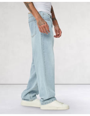 Jeans coupe large bleu ciel Jeans coupe large bleu ciel