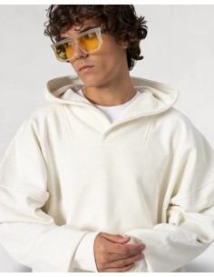 Sweat à capuche basique blanc 2