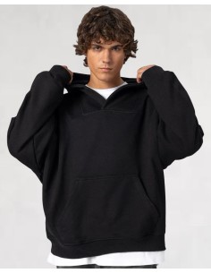 Sweat à capuche basique noir 2