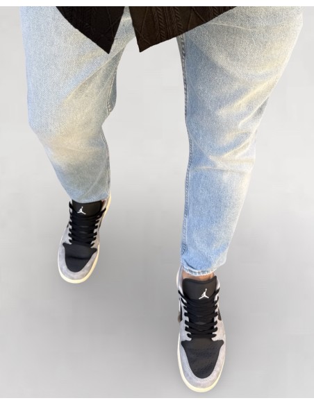 Jeans Tapered Boyfriend bleu clair