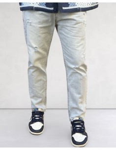 Jeans Tapered Boyfriend bleu clair