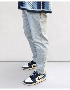 Jeans Tapered Boyfriend bleu clair 2