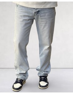 Jeans coupe droite bleu clair