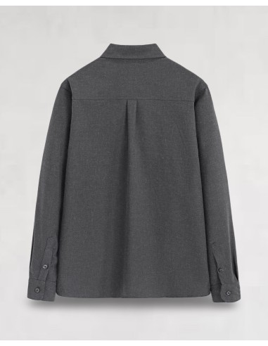 Chemise à manche longue anthracite