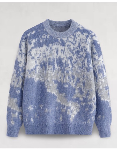 Pull en maille "SONAR" bleu ciel