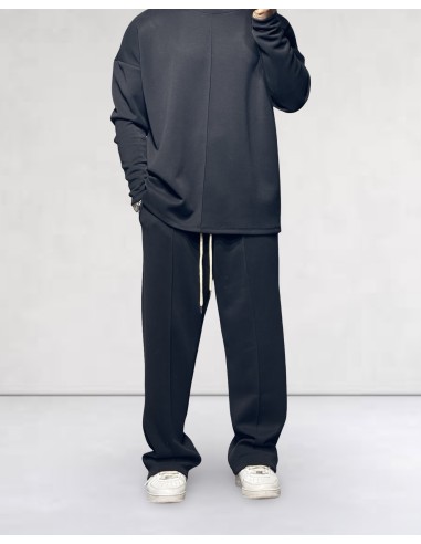 Ensemble "TRACKSUIT" jogging fluide noir Ensemble "TRACKSUIT" jogging fluide noir