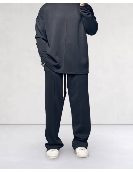 Ensemble "TRACKSUIT" jogging fluide noir