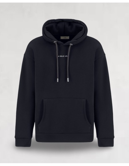 Hoodie noir "DOLCE VITA"