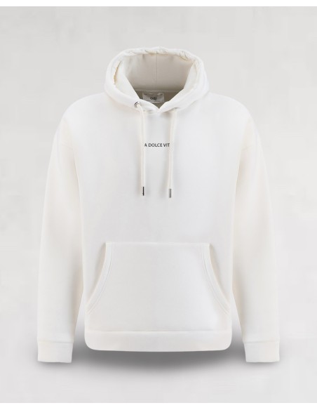 Hoodie blanc "DOLCE VITA"