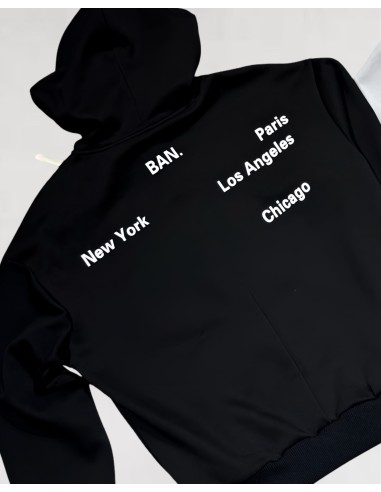 Hoodie "Ban From" noir