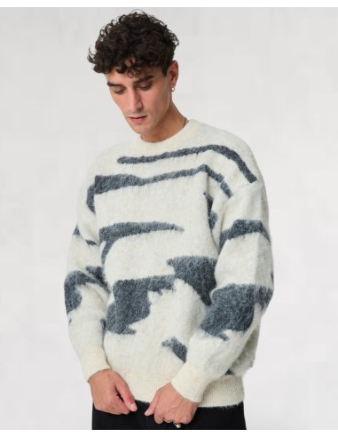 Pull en maille structuré "ZEBROU" écru Pull en maille structuré "ZEBROU" écru