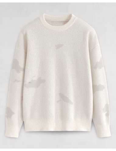 Pull en maille structuré "CLOUD" écru Pull en maille structuré "CLOUD" écru