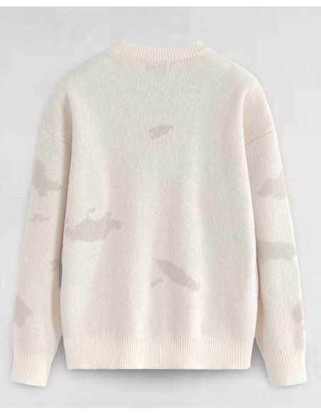 Pull en maille structuré "CLOUD" écru