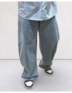 Jeans "Oversize Ballon" bleu