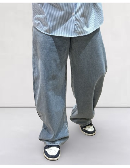 Jeans "Oversize Ballon" bleu