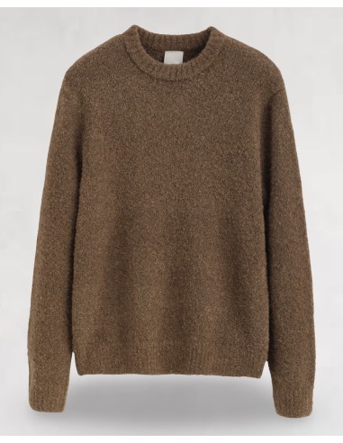 Pull regular fit marron mélange de... Pull regular fit marron mélange de...