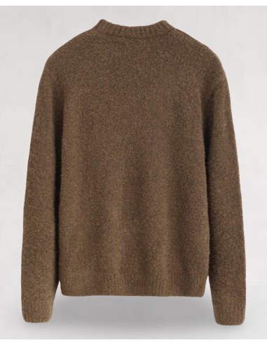 Pull regular fit marron mélange de... Pull regular fit marron mélange de...