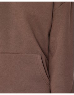 Hoodie classique uni marron 2