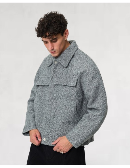 Veste épaisse zippée "CLOUD" grise