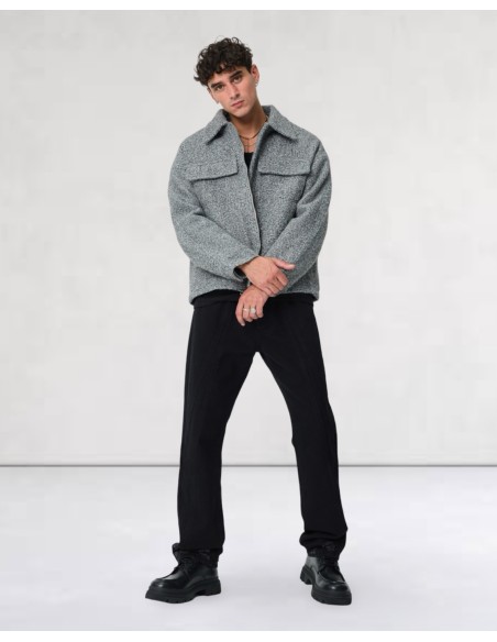 Veste épaisse zippée "CLOUD" grise