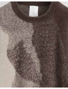 Pull en maille "Shade" marron 2