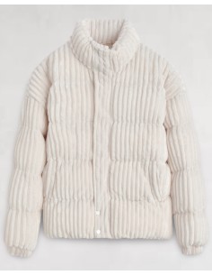 Doudoune "Polar" côtelée blanche