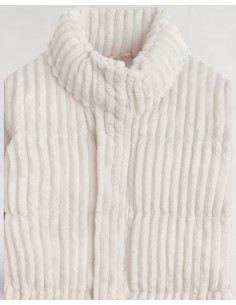 Doudoune "Polar" côtelée blanche 2