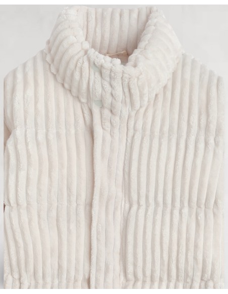 Doudoune "Polar" côtelée blanche