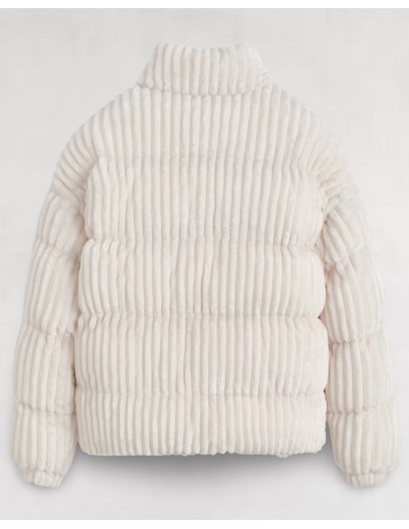 Doudoune "Polar" côtelée blanche