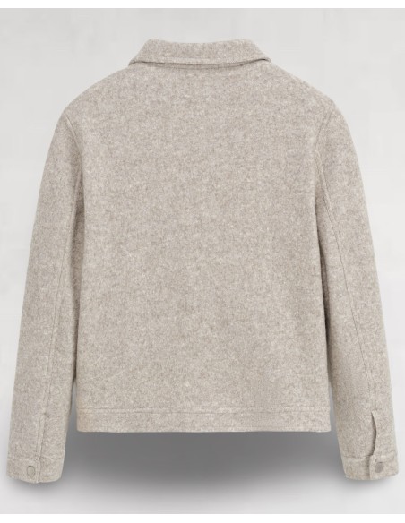 Veste double poches plaquées beige