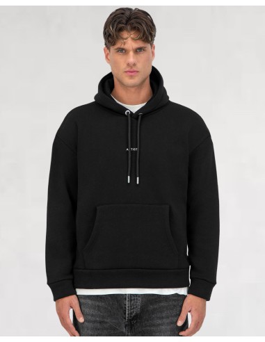 Hoodie noir Artiste "ART DE VIVRE"