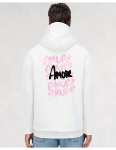 Hoodie blanc "MI AMOUR"