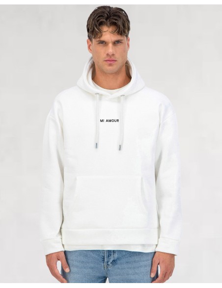 Hoodie blanc "MI AMOUR"
