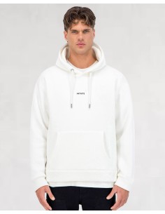 Hoodie blanc Artiste "ART DE VIVRE" 2