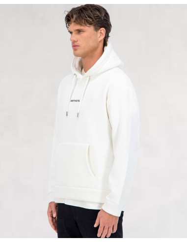Hoodie blanc Artiste "ART DE VIVRE"