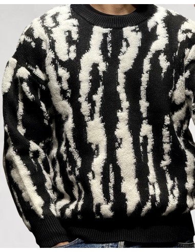 PULL TEXTURE LOGO "SAVANE" NOIR PULL TEXTURE LOGO "SAVANE" NOIR