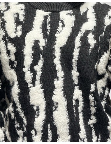 PULL TEXTURE LOGO "SAVANE" NOIR PULL TEXTURE LOGO "SAVANE" NOIR