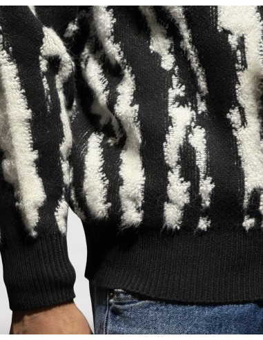 PULL TEXTURE LOGO "SAVANE" NOIR PULL TEXTURE LOGO "SAVANE" NOIR