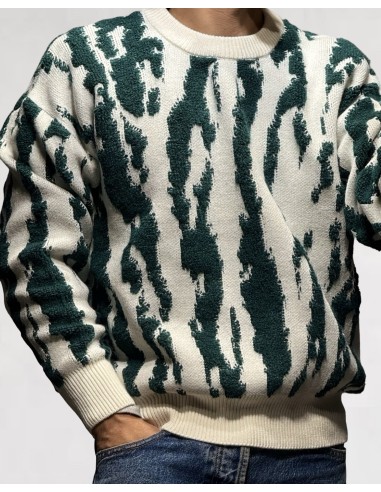 PULL TEXTURE LOGO "SAVANE" VERT PULL TEXTURE LOGO "SAVANE" VERT