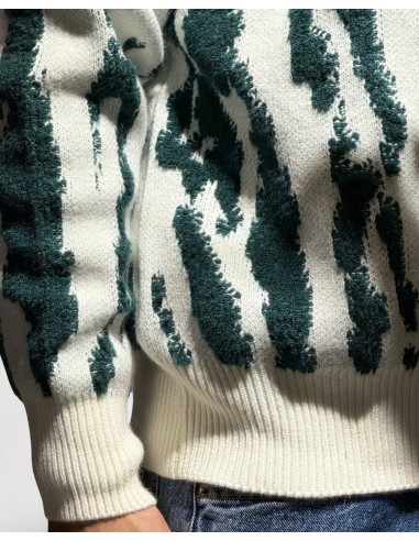 PULL TEXTURE LOGO "SAVANE" VERT PULL TEXTURE LOGO "SAVANE" VERT