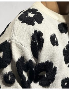 PULL MAILLE LOGO "CIRCLE" BLANC 2