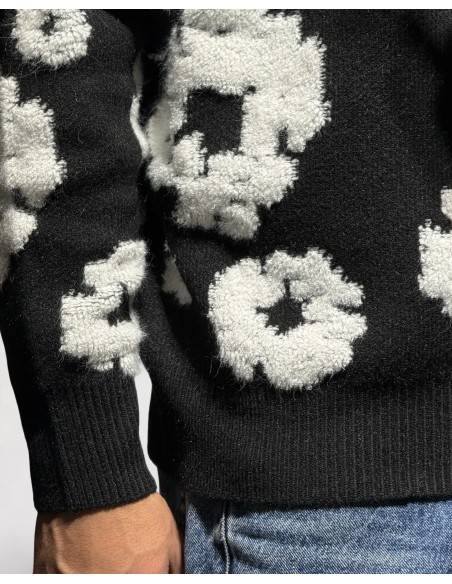 PULL MAILLE LOGO "CIRCLE" NOIR