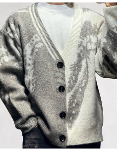 Gilet boutonné "Autumn Gray" gris