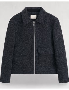 Veste double poches plaquées noir